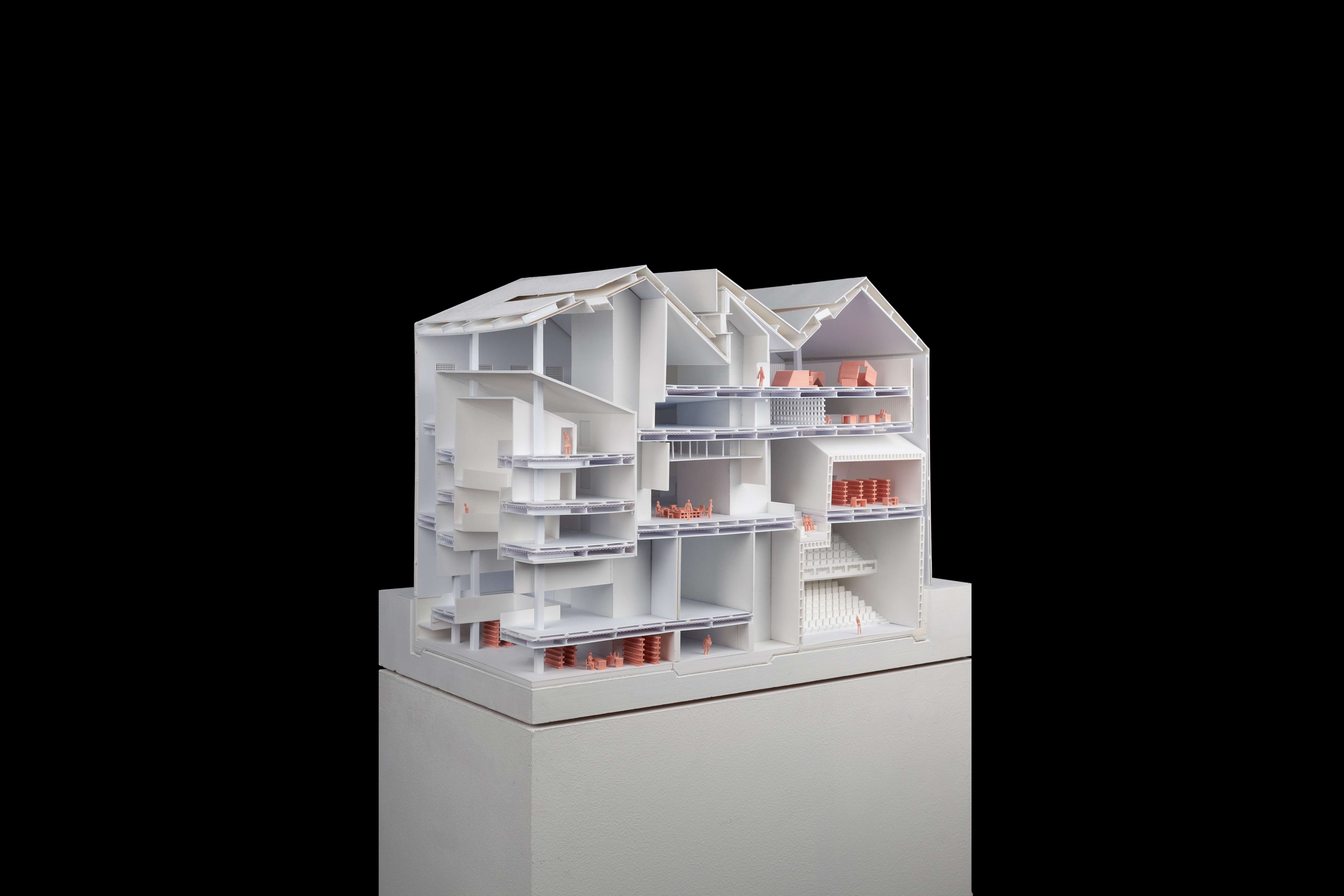 white architecture model