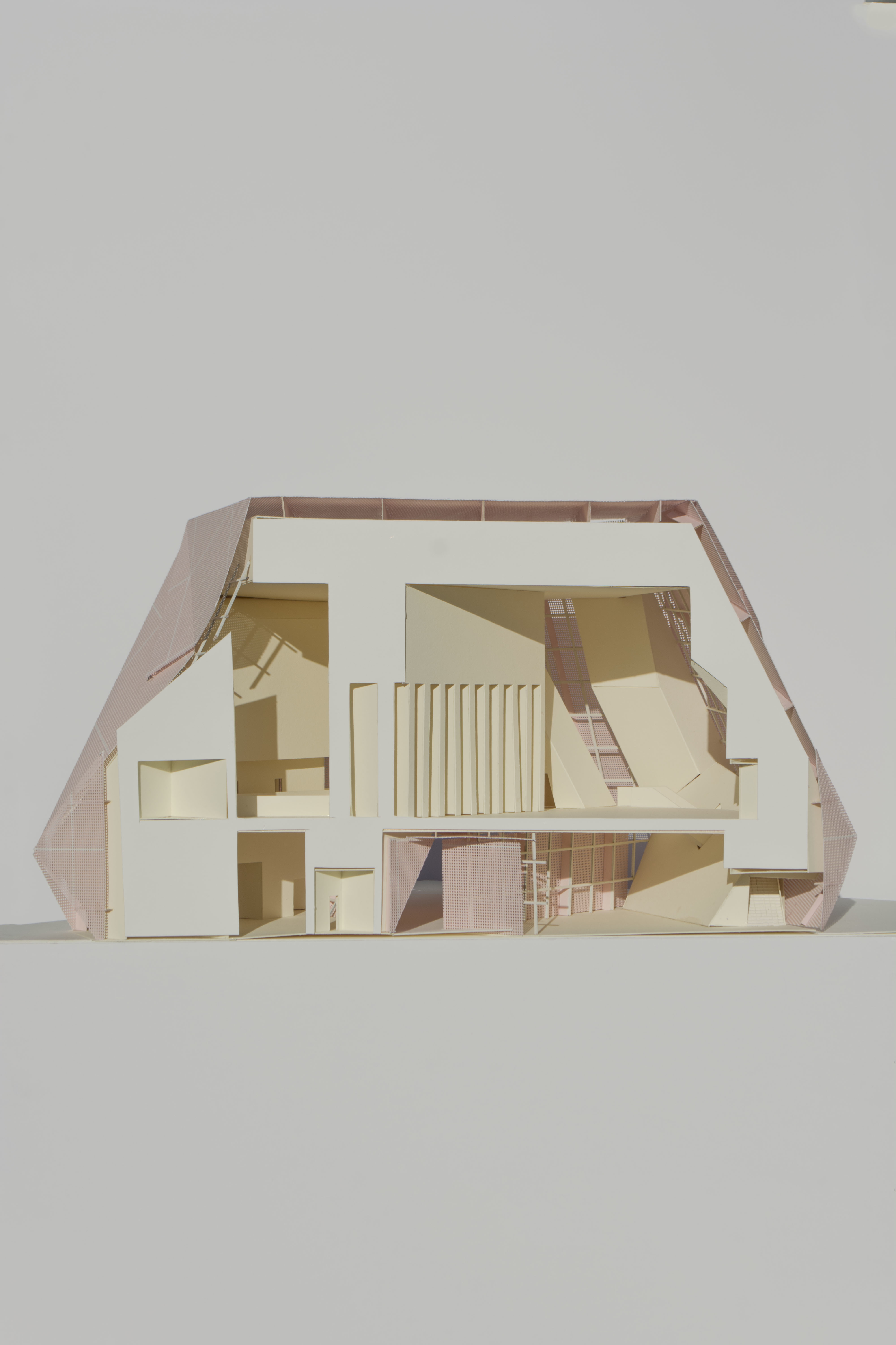 Section model of a library in Hyde Park.  1GA studio// Instructor: Anna Neimark