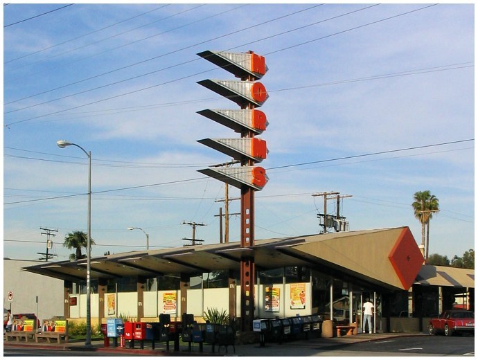 building exterior vintage photo norms sign