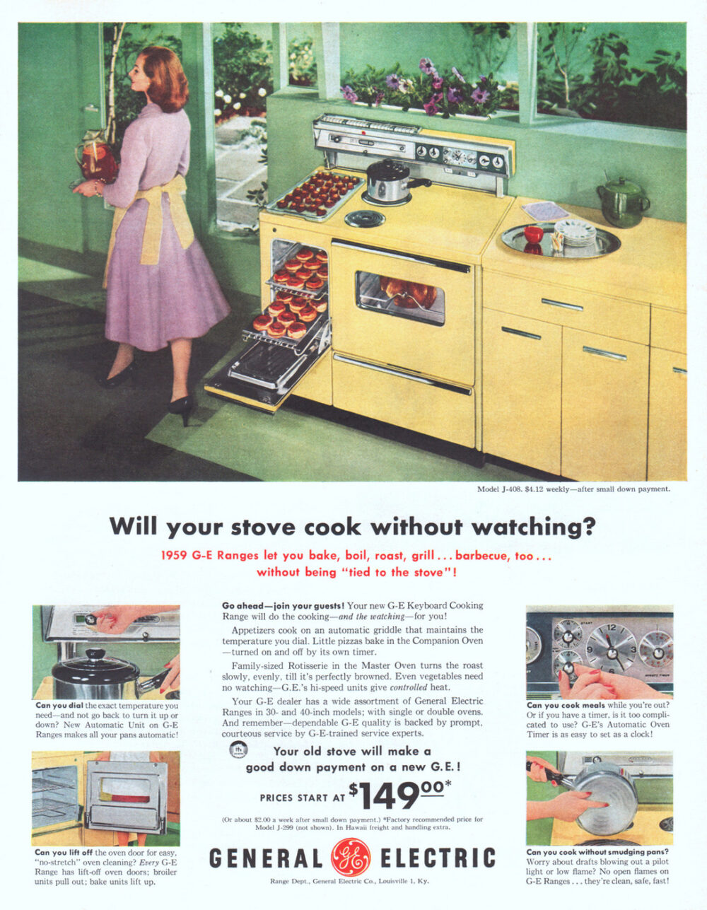 10 Ge Keyboard Cooking Range