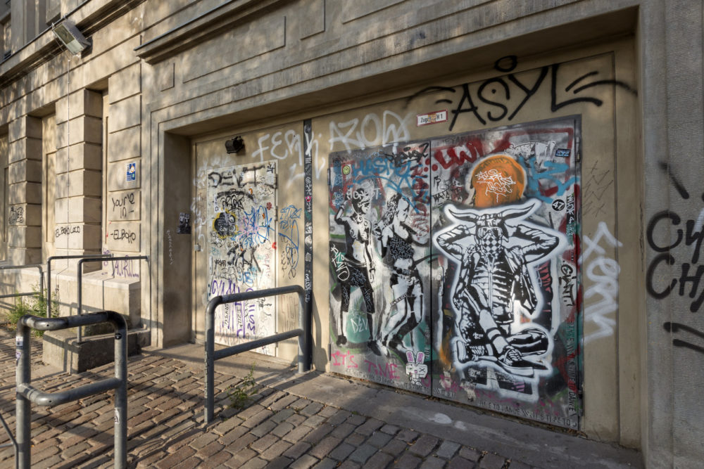 The Berghain front door