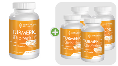 Turmeric with BioPerine Buy 1 Get 4 Free