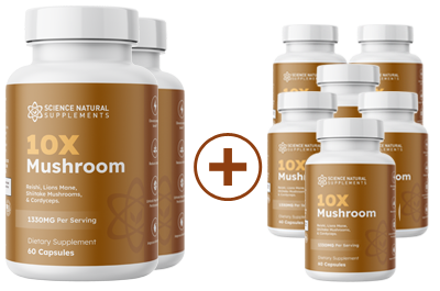 Mushroom 10X - Buy 2 Get 6 Free