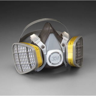 3M 5303 Half Facepiece Disposable Respirator Assembly 5303, Organic Vapor/Acid Gas Respiratory Prote