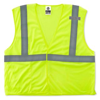 Ergodyne 21023 8210HL S/M Lime Type R Class 2 Economy Mesh Vest