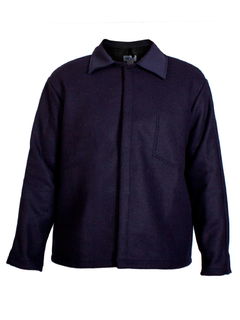 National Safety Apparel C09WL2X30 FR Wool Coat in Navy