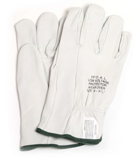 National Safety Apparel DWH10L8 10&quot; Leather Glove Protectors (Size 8)