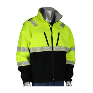 PIP - Protective Industrial Products 333-1550 ANSI 107 Rip Stop Softshell Jacket Fleece Lining WWB,