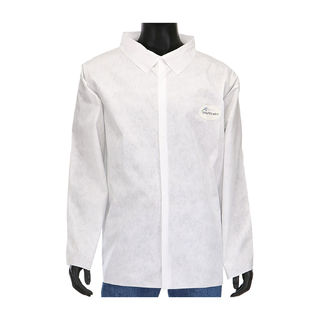 West Chester C3817 PosiWear M3 White Shirt Snap Front Closure , MD