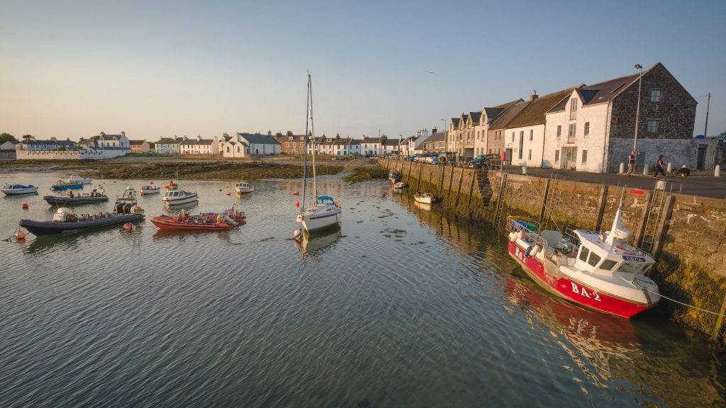 Cosy pub with local fayre is on offer at the Steam Packet Inn at the Isle of Whithorn.