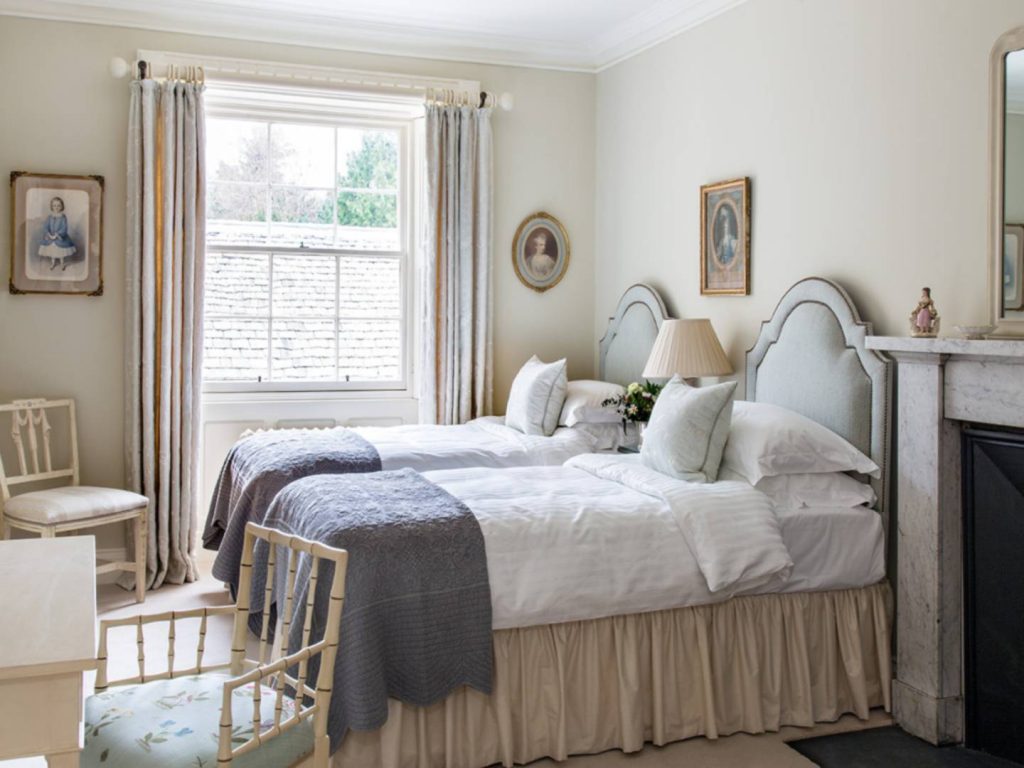 Luxurious stays option: Hope Scott twin bedroom at Abbotsford Hope Scott Wing
