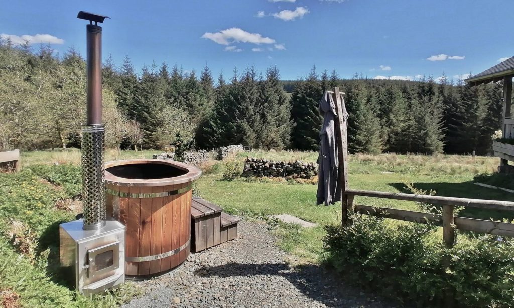 hot tub with a view scotland, christa dobson