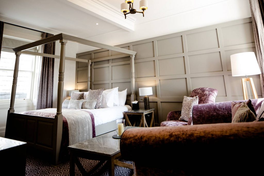 Perfect romantic getaways at the Gretna Hall Hotel - the Wakefield Turner Suite.
