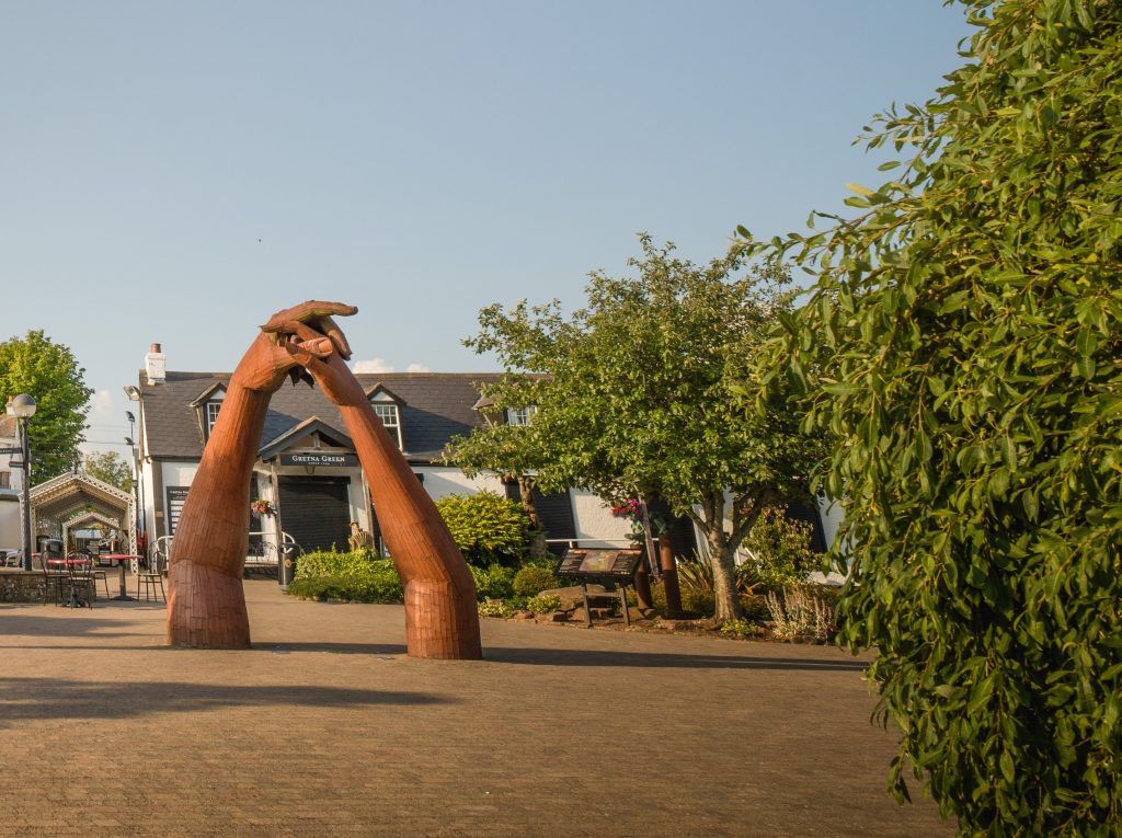 Love stories abound at the Blacksmith shop in Gretna Green where English couples have been eloping to get married since 1755.