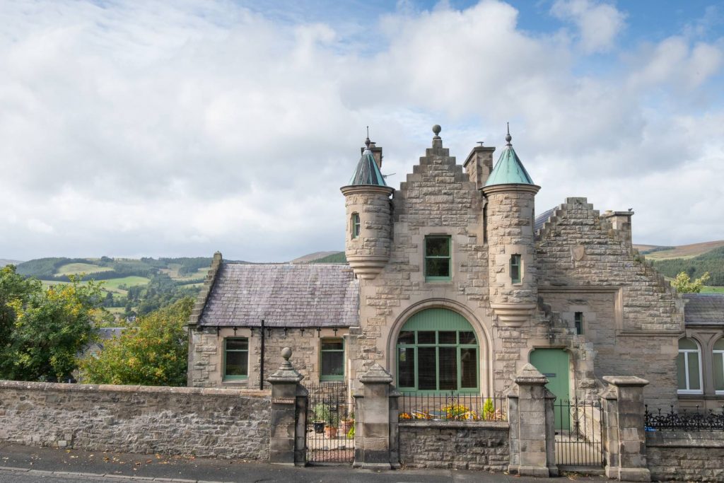The Five Turrets, a historic townhouse at the heart of the Scottish Borders., The Five Turrets