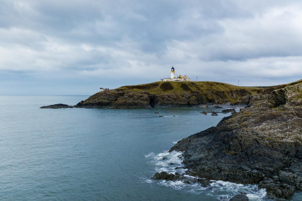 Killantrigan Lighthouse on the western coast of Galloway