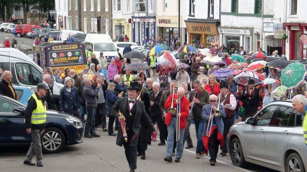 Kirkcudbright Jazz Festival Brolly Parade