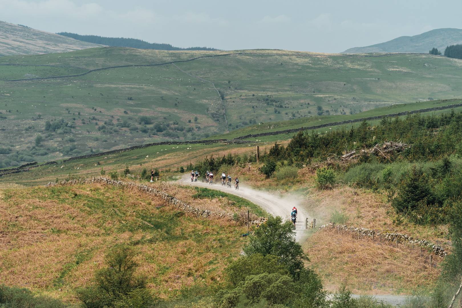 Riders tackle the trails of the Galloway Forest Park during the 2023 Gralloch, Red On Sports