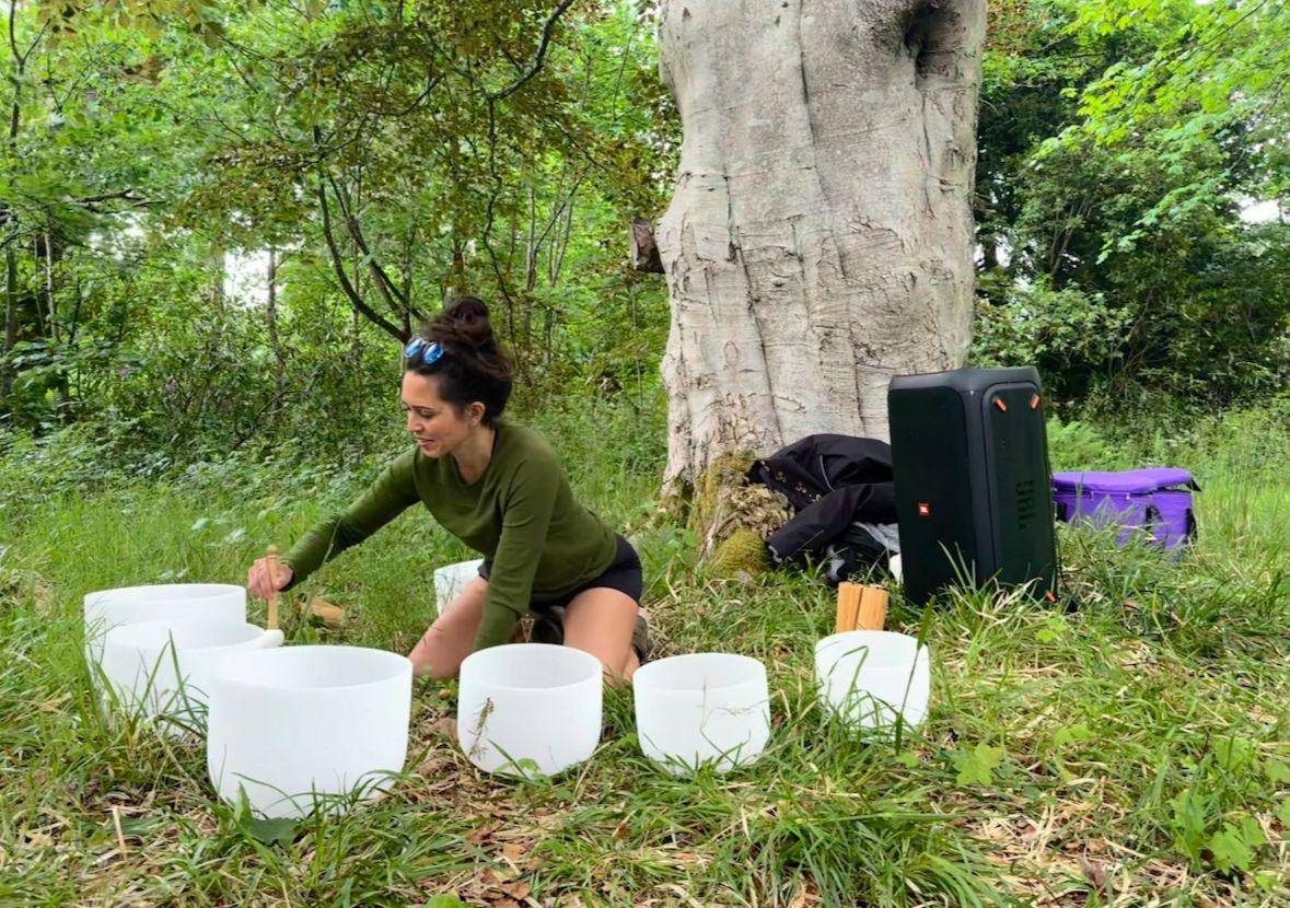 Pollyana and crystal bowls, Primal Rising