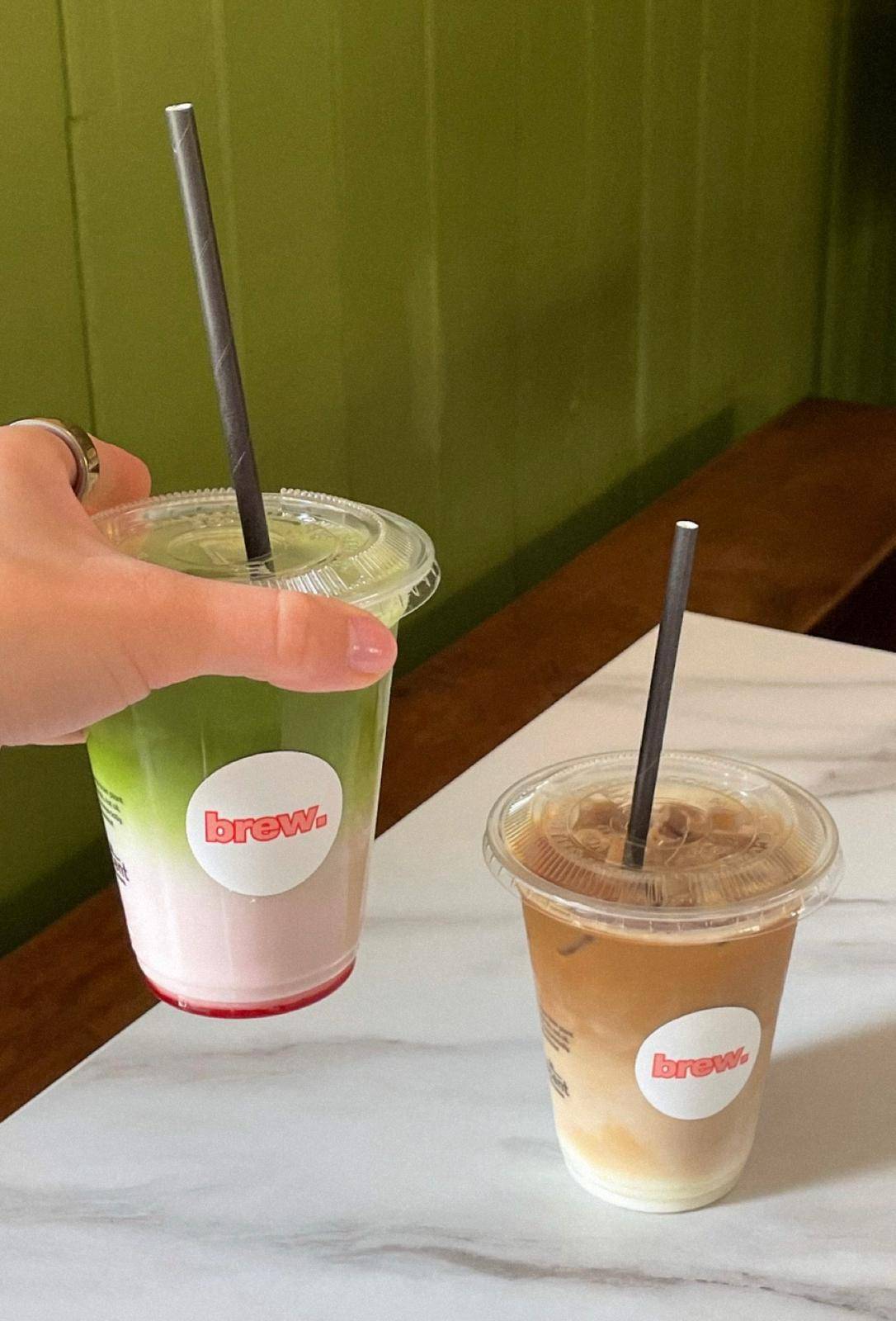 Iced Latte and Matcha, BrewBorders