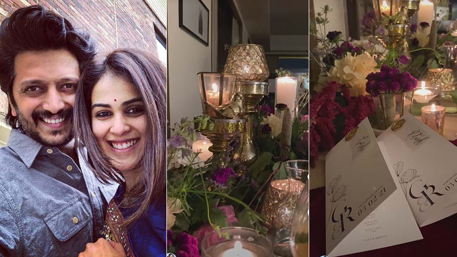 A Peek into Genelia and Riteish’s 9 Year Wedding Anniversary Celebrations