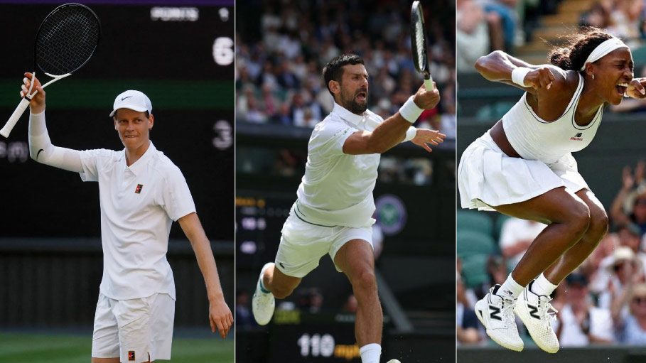 Big Names Hold Firm at Wimbledon: Sinner's Calm, Djokovic's Composure, Gauff's Tiebreak Drama