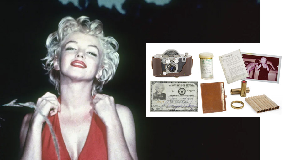 Personal Items Belonging to Marilyn Monroe Will Be up for Auction Next Month