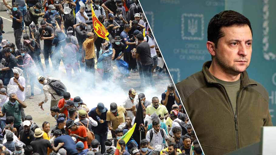 Russia "Responsible" for Ongoing Crisis in Sri Lanka: Volodymyr Zelensky