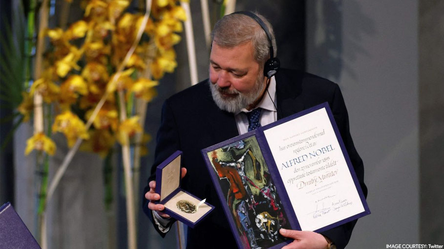 Russian Journalist Dmitry Muratov Sells Nobel Prize to Help Ukrainian Kids
