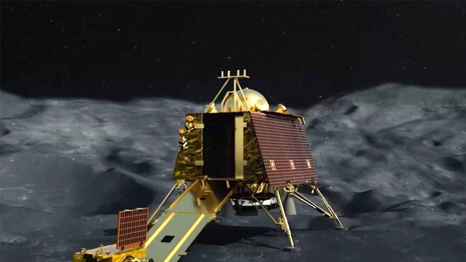 Chandrayaan-3's Lander-Rover Begins Busy Day of Exploration on Moon