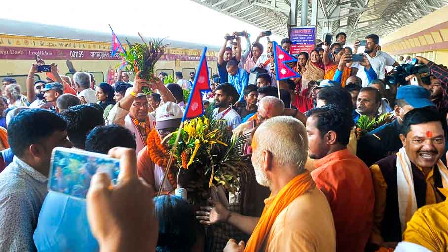 Shri Ramayana Yatra: 1st Bharat Gaurav Train Reaches in Nepal's Janakpur