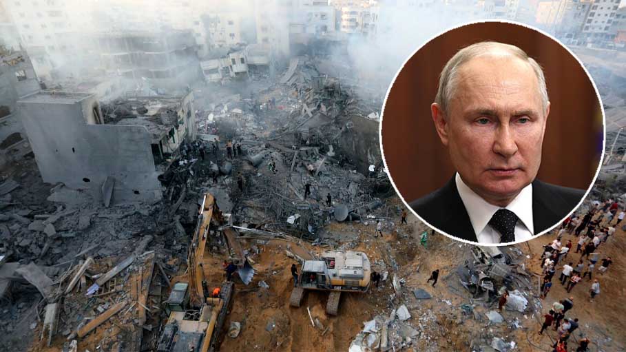 Putin Comments on Gaza Crisis: 'Nothing Like This in Ukraine'