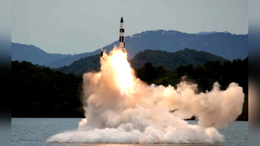 Seoul Alert on National TV after N. Korea Missile Launch