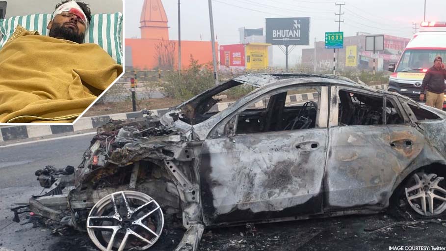 Rishabh Pant Severely Injured after Car Collides with Divider, Catches Fire