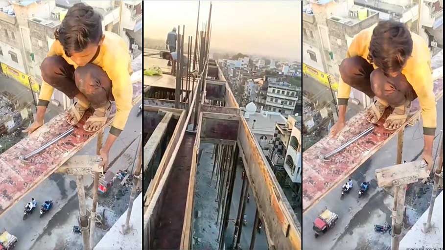 Video Clip of Young Labourer Working without Safety Measures Angers Netizens