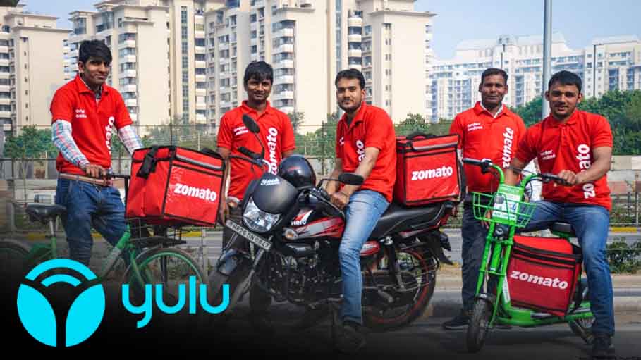 Electric Bike Yulu Ties up with Zomato to Provide E-Scooter for Food Deliveries