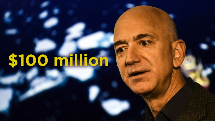 Jeff Bezos Donates $100 Million to Feed Out-of-Work Americans