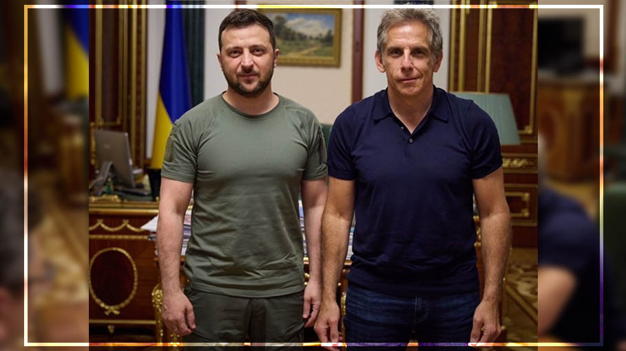 "You're My Hero": Hollywood's Ben Stiller to Zelensky in Kyiv