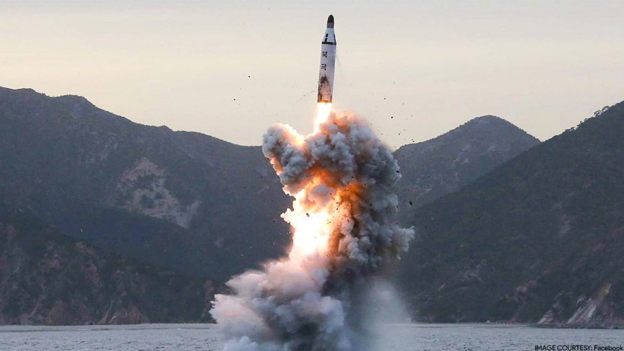 North Korea Test-Fires Submarine Launched Ballistic Missile