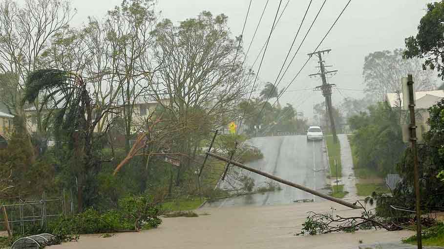 Australia Hit by a Cyclone with Record-Breaking Wind Speeds