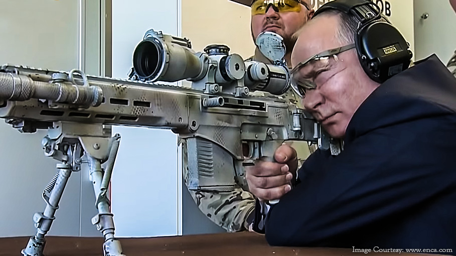 Crouching Putin’s Sniper Skills with the New Kalashnikov Rifle