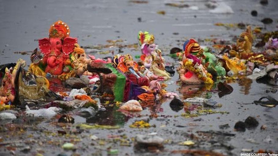 50,000 Rupees  Penalty for Immersing Idols in Yamuna, Other Delhi Water Bodies