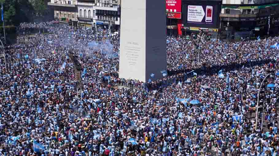 Millions Celebrate World Cup Victory at Iconic Argentina Monument