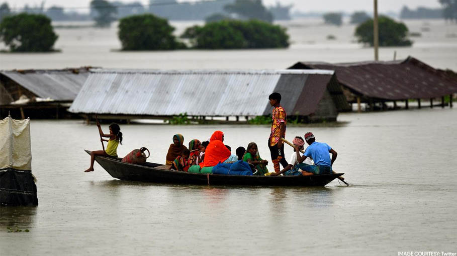 Over 18.35 Lakh People Still Affected by Assam Floods, 5 More Die