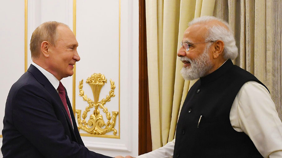 At Meeting with PM Modi, Vladimir Putin Says Concerned over Afghanistan Situation