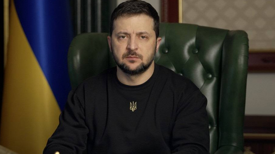Neutral Russian Flags at Olympics Would Be "Stained With Blood": Volodymyr Zelensky