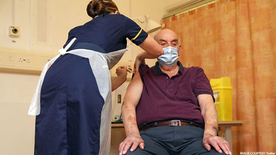 82-Year-Old Man First Person To Take AstraZeneca-Oxford Vaccine in UK