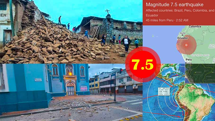 Peru: 7.5 Magnitude Earthquake Destroys 75 Homes, Leaves 10 Injured