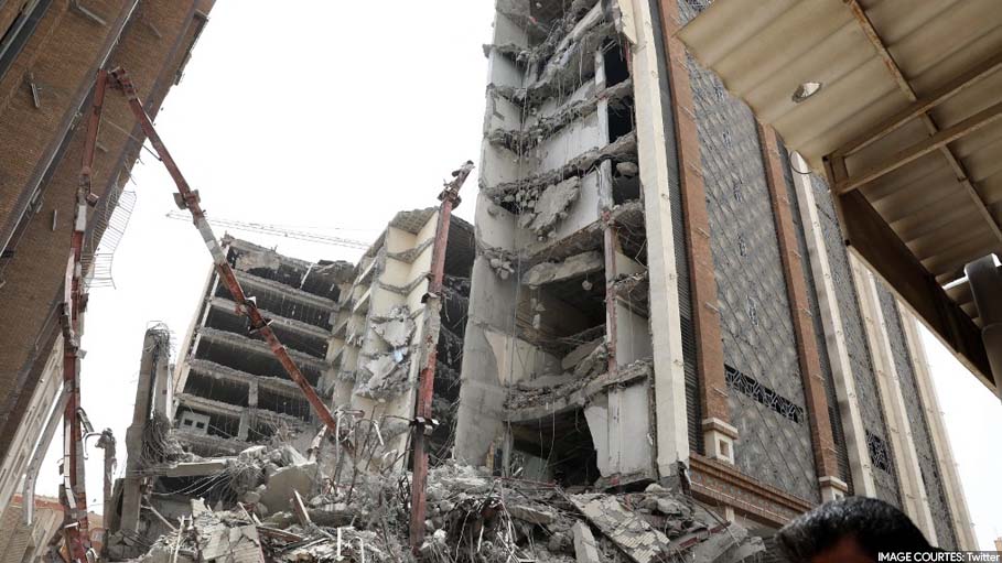 Death Count Rises to 14, Dozens Feared Trapped in Iran Building Collapse
