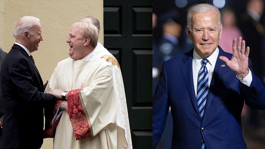 President Joe Biden Goes to Church Day after Challenge from Bishops on Abortion